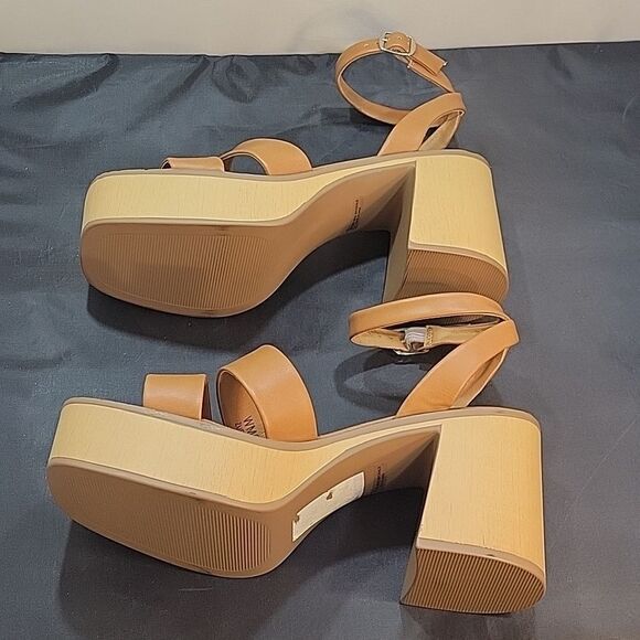 BRAND NEW REPORT WMS ZUES BLOCK HEEL DOUBLE STRAP ADJUSTABLE BUCKLE SAND… - Picture 10 of 15